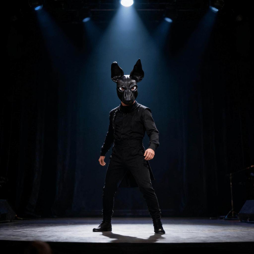 Černý Pes Latexová Maska Kapuce Anime Cosplay Vtipný Kostým Temného Rytíře Doplněk Pódium Maškarní Večírek Halloween Maska