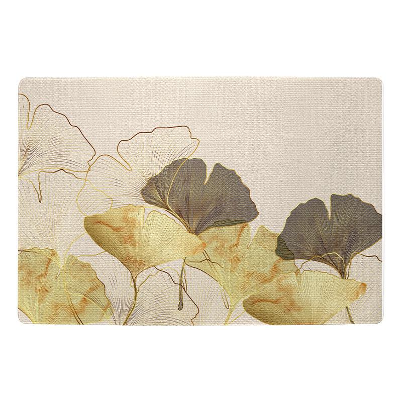 Nordic Blume Luxus Eingangstür Verschleißfeste Fußmatte Keny Samt Zuhause Abkratzen Sand Staubentfernung Fußmatte Eingangstür Teppich