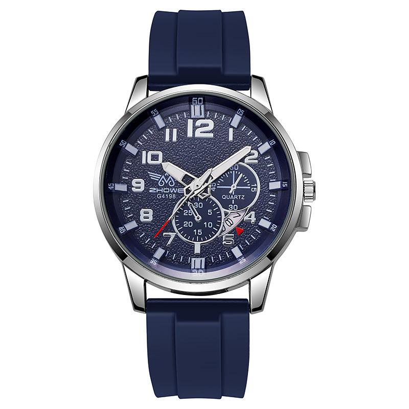 Men'S Fashion Silicone Watch Casual Waterproof Men'S Watch Watch