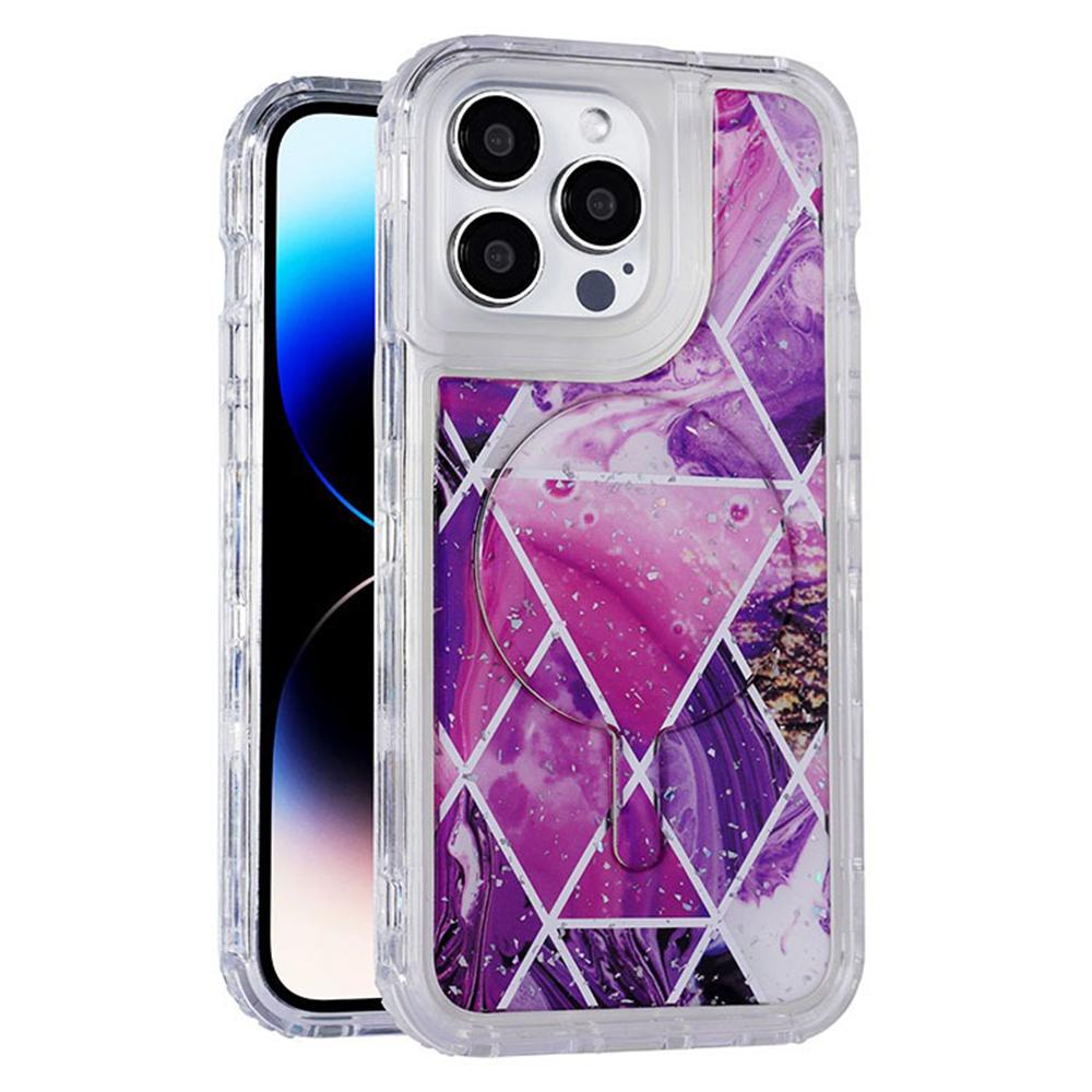 

Bulk Purchasing For iPhone 15 Pro Max Case Compatible with MagSafe Electroplated PC+TPU Phone Cover Style A