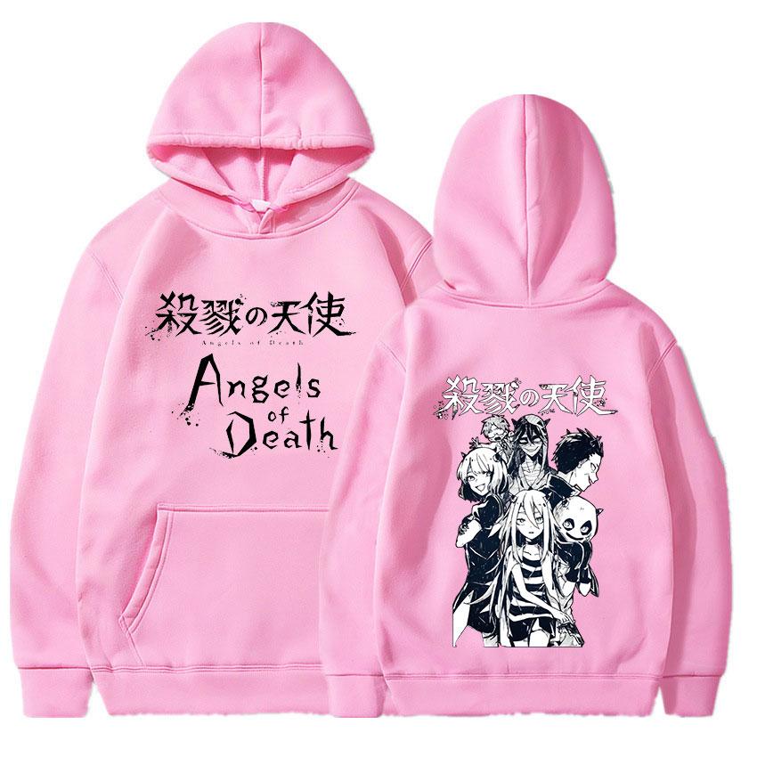 Anime Angels of Death Hoodies Cool Caroon Rache Gardner Isaac Foster Graphic Streetwear Harajuku Couple Sweatshirts Pullover Unisex