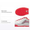 LiNing Comfortable Shock Absorbing Durable Low Top Youth Football Shoes Kids Football Shoes White Red ASTT010-7