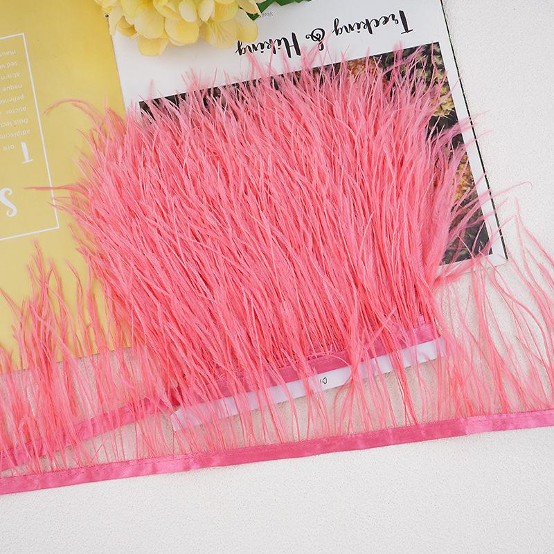 1M 10-13Cm Ostrich Feather Fringed Jewelry Handicrafts Clothing Decorative Accessories