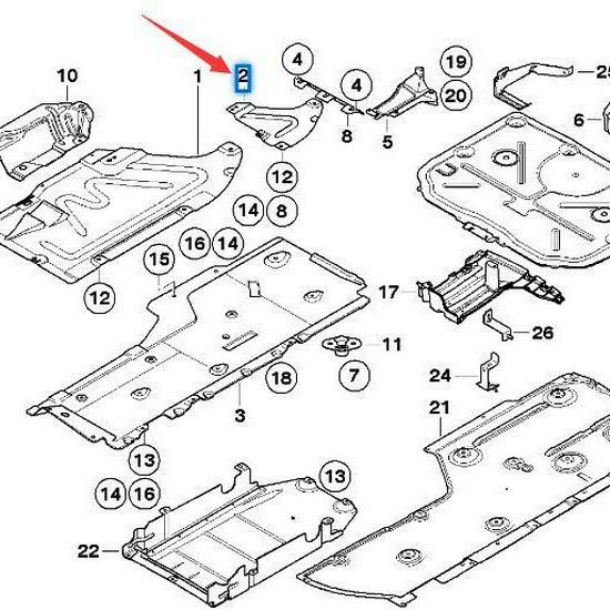 BMW 3 Series E90/E91/E92 Gearbox Protector (51757163563)