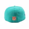 [New Era] Cap 59FIFTY Miami Dolphins NFL SUPER BOWL XIX PINK BOTTOM FITTED CAP TEAL MIAMI DOLPHINS Super Bowl Hat 5950 758 [Used]