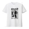Entombed Left Hand Path White Death Metal Band T Shirt for Men Rock Music Fans Vintage Washed Fashion Stretched Casual
