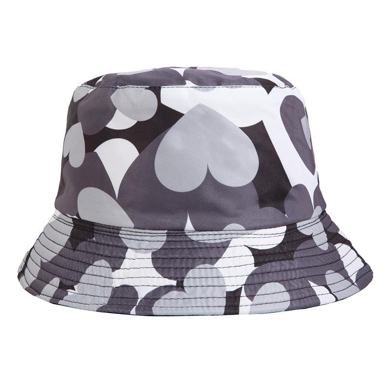 Versatile Hat Style Love Pattern Womens Sunshade Fishermans Hatscaps