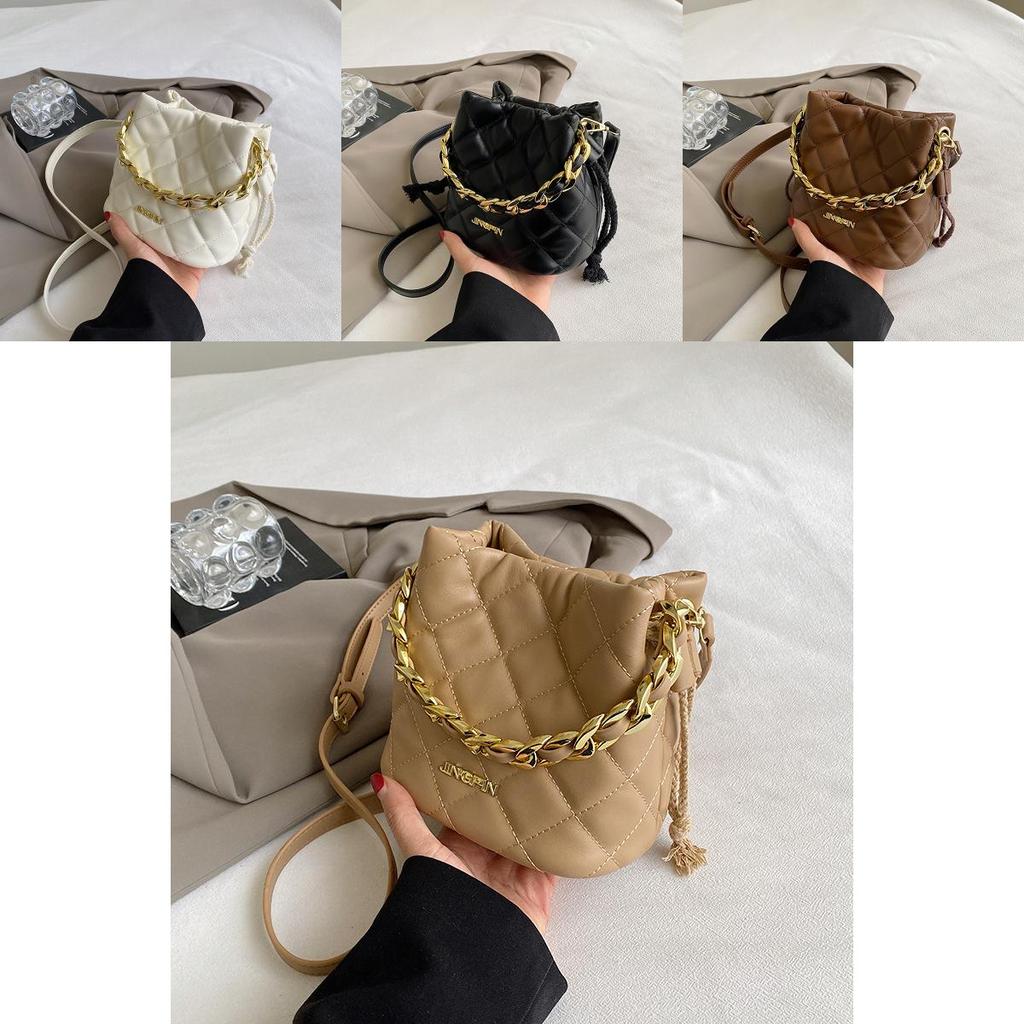 Trendy High-end Women's Bucket Bag 2023 New Autumn And Winter Fashion Shoulder Bag
