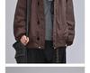 Unisex Autumn Retro Waterproof Stand-Up Collar Sporty Jacket, Solid Color, Loose Fit.