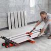 1200 mm Manual Tile Cutter, Upgraded Sliding Head Cutting Tool with Spring-Loaded Base, Angle Fence, Tungsten Carbide Cutting Wheel, Alignment Guide,