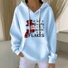 Women's Fashion Casual Christmas Angel Print Pullover Long-Sleeve Sweatshirt