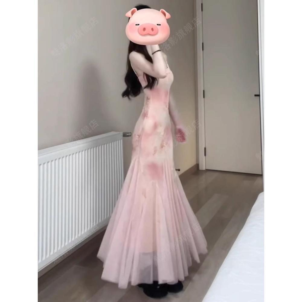 

Французская милая пряная девушка чистое желание ветер цветочный сарафан на бретелях женское летнее темпераментное платье с завышенной талией, облегающее, стройнящее, тонкое, с облегающим бедра платьем XL- (recommended 110-60kg)