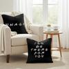 Classic FFriends Funny Quotes Cushion Cover Natural Linen Organic Fabric DoubleSided Printing Couch Pillow Covers Home Decor