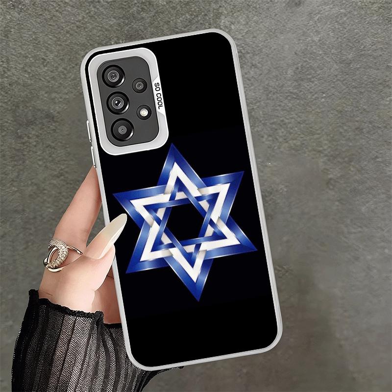 David Jewish Star Symbol Soft Phone Case for Samsung A17 A16 A15 A14 A13 A57 A56 A55 A54 A53 A37 A36 A35 A34 A33 A26 A25 A24 A23