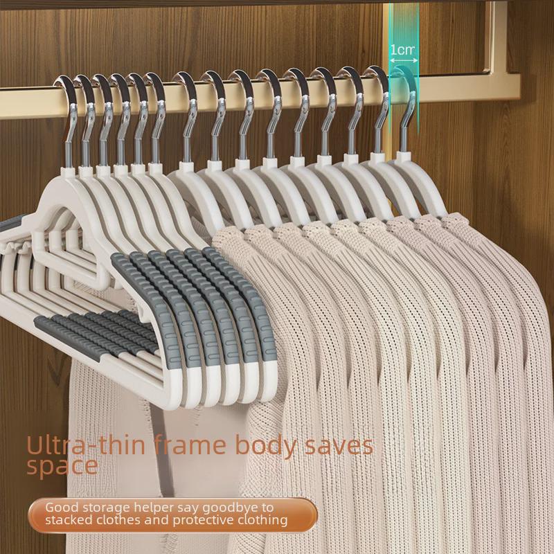 Dual-Purpose Non-Slip Hanger: Wet/Dry Use, Anti-Shoulder, Space-Saving Clothes Rack