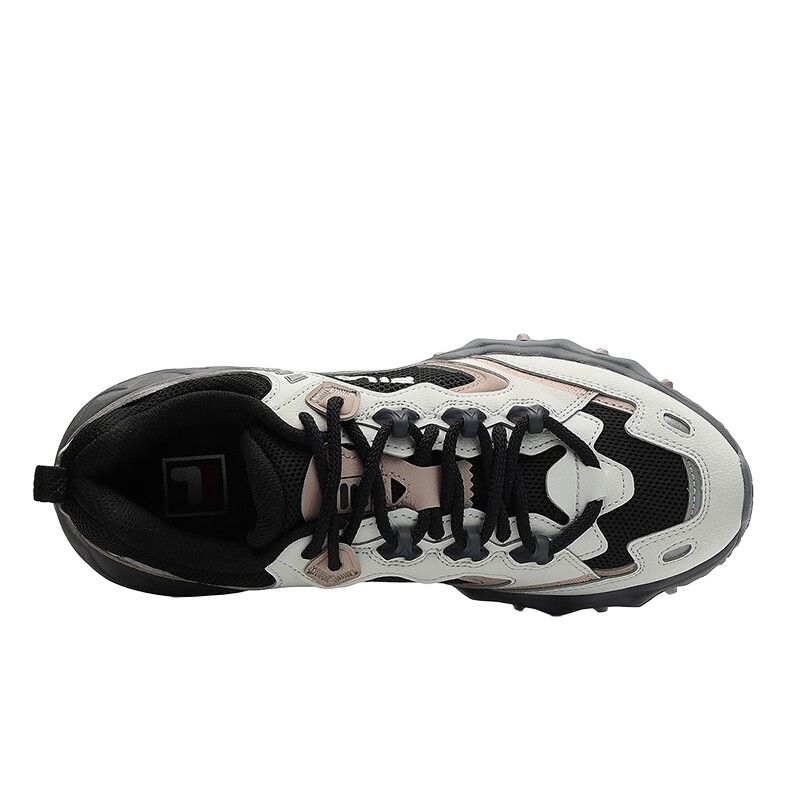 Fila Comfortable Lightweight Low-Top Dad Shoes Women Sneaker Black Gray F12W332105FBA