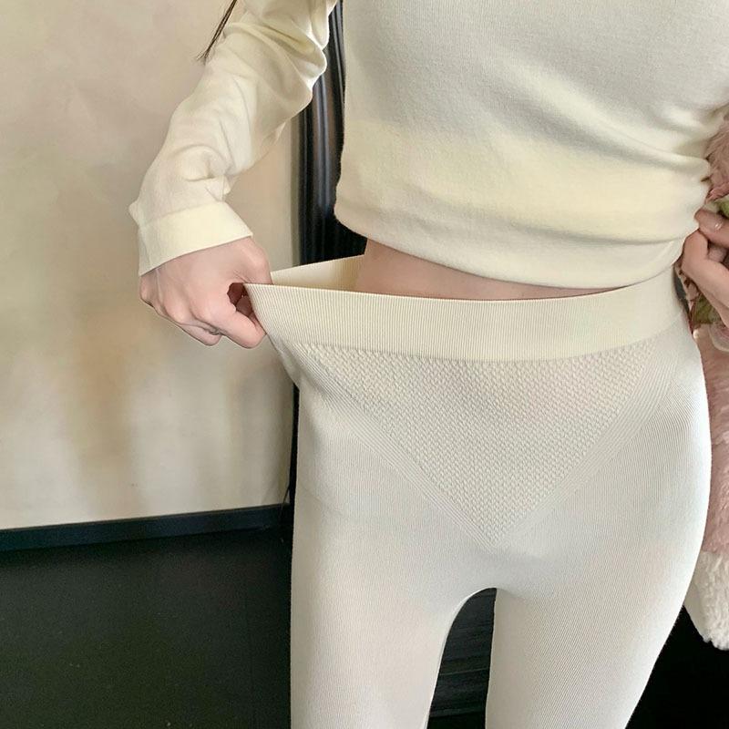 99 Seamless Thermal Underwear Acrylic Heating Round Neck Elastic and Comfortable Primer Set Winter Long-sleeved Long Johns