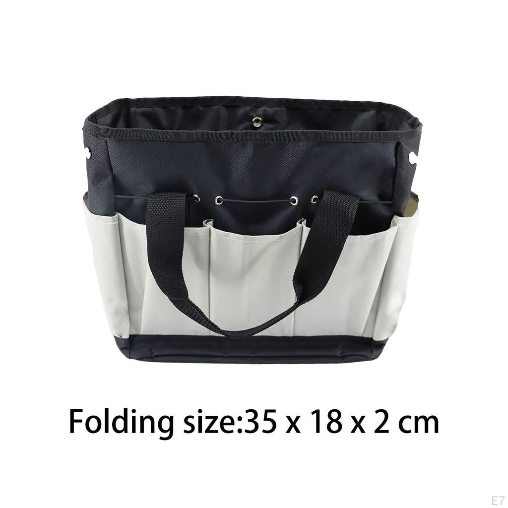 Garden Organizer Carrying Case Weaving Tool Storage Home Handles Straps Heavy Duty Holder