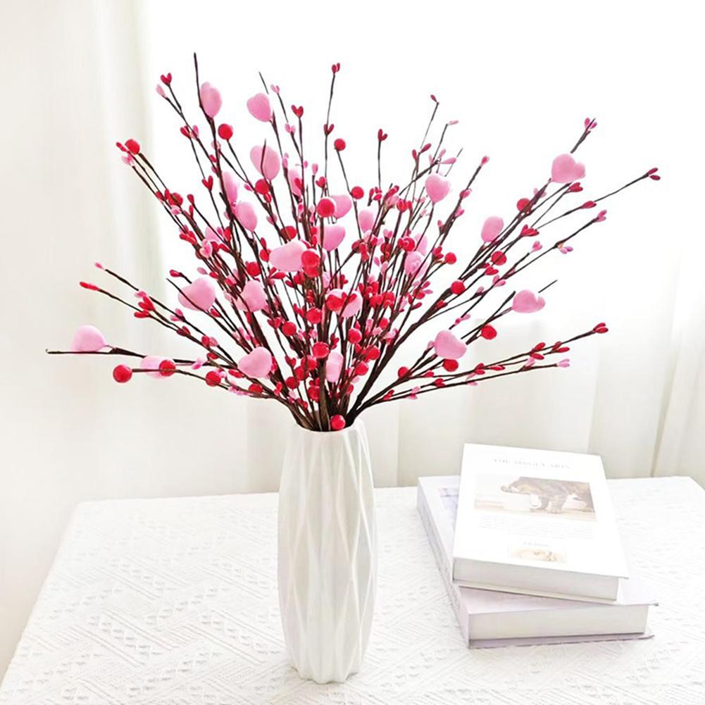 Artificial Berries Flower Stems Reusable Floral Arrangement Decor For Home Decoraton