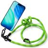 Case for iPhone 17 - BOOLING - Transparent Scratch-Resistant Protection - Green Lanyard
