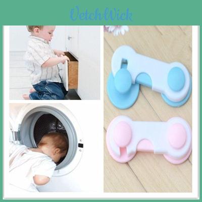 Durable Child Safety Lock Cabinet Lock Baby Refrigerator Lock Blue Pink White