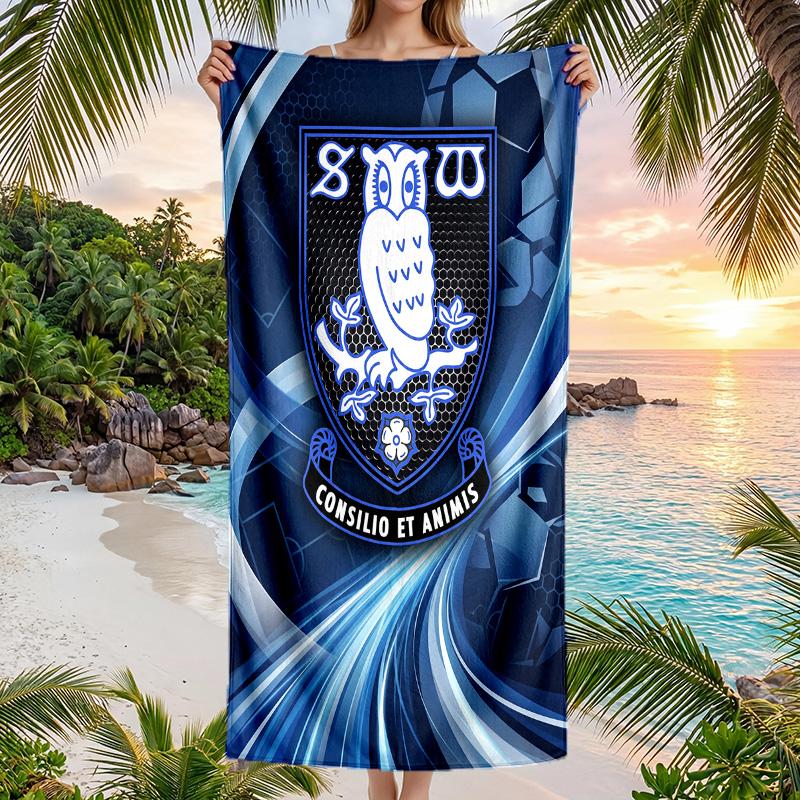 Asciugamano da Spiaggia Sheffield Wednesday Football Morbido Microfibra Asciugamano Estivo Asciugatura Rapida Assorbente per Spiaggia Piscina Viaggio