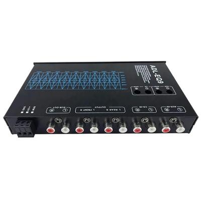 Azwamkue Ecualizador Gráfico de 9 Bandas Digital para Audio de Coche -EQ9 Serie Completa Ecualizador Amplificador de Coche con Filtro Ajustable