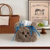 Nordic Style Plush Cartoon Dog Shape Napkin Boxes Solid Color Issue Bag Thread Napkin Holder Tissue Bag Storage Napkins