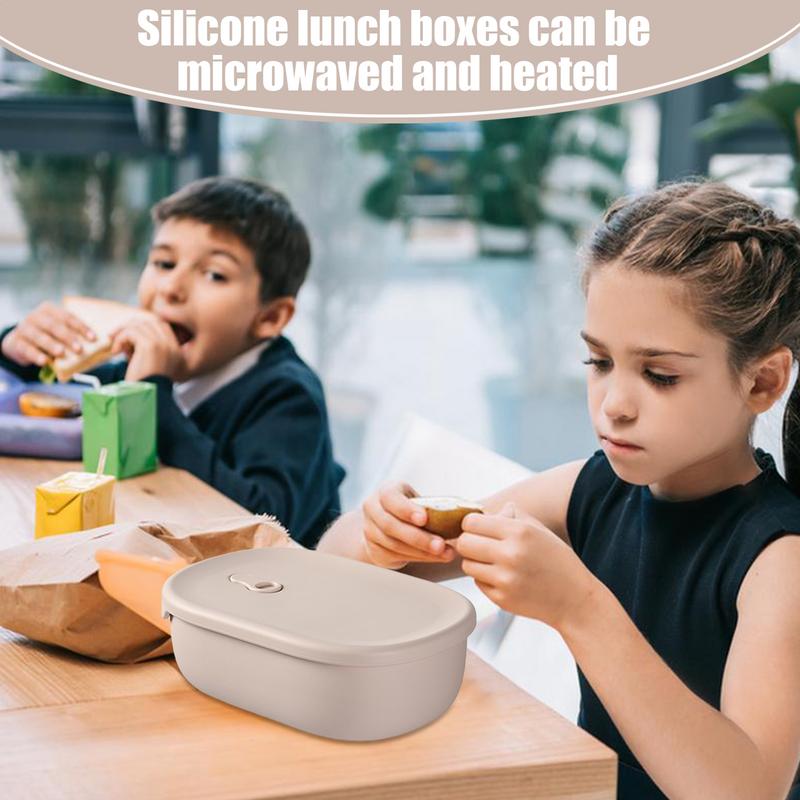 Leak Proof Lunch Box Divided Sealed Lunch Container 900ml Lightweight Portable Snack Box Multipurpose Lunch Organizer For School