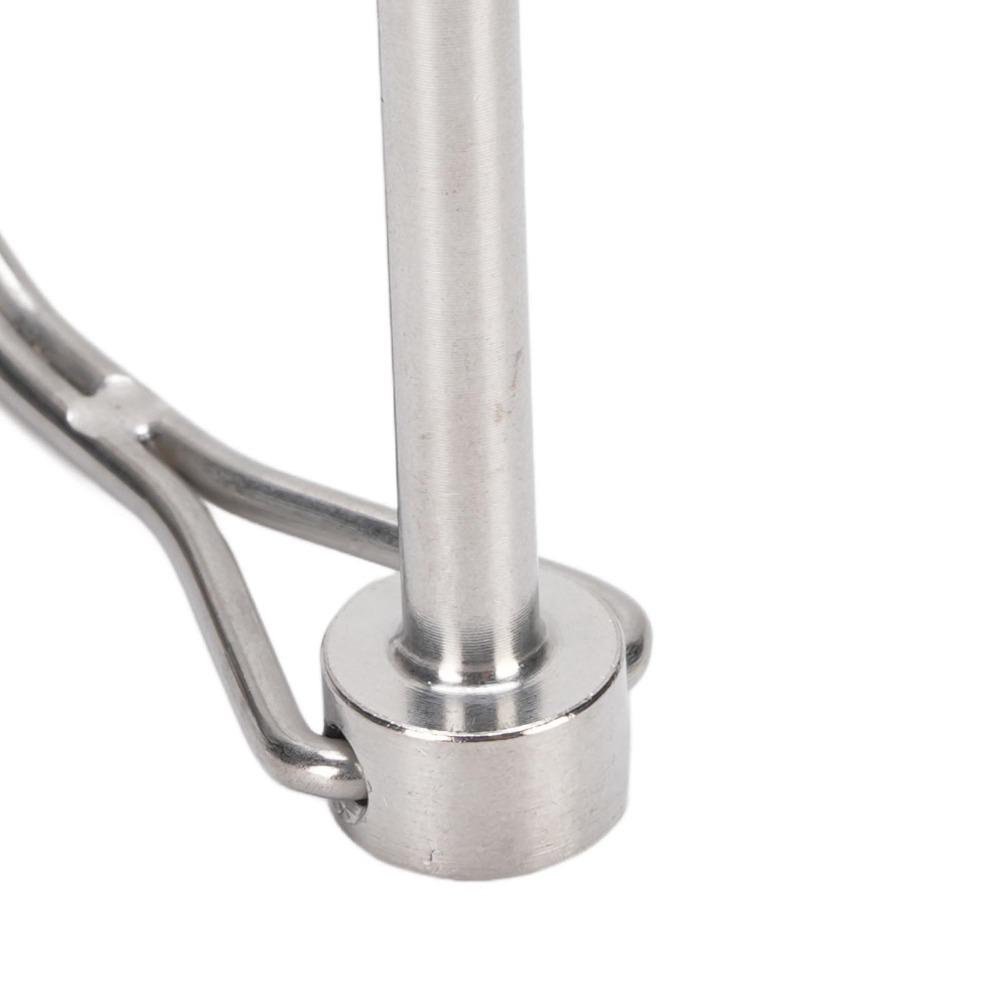 2PCS 304 Stainless Steel Safety Coupler Pin Silver Trailer Coupler Pin Practical PTO Pin