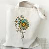 Borsa a Tote in Tela Girasole e Ape Versatile Borsa a Spalla da Sottobraccio per Lavoro Scuola Pendolarismo