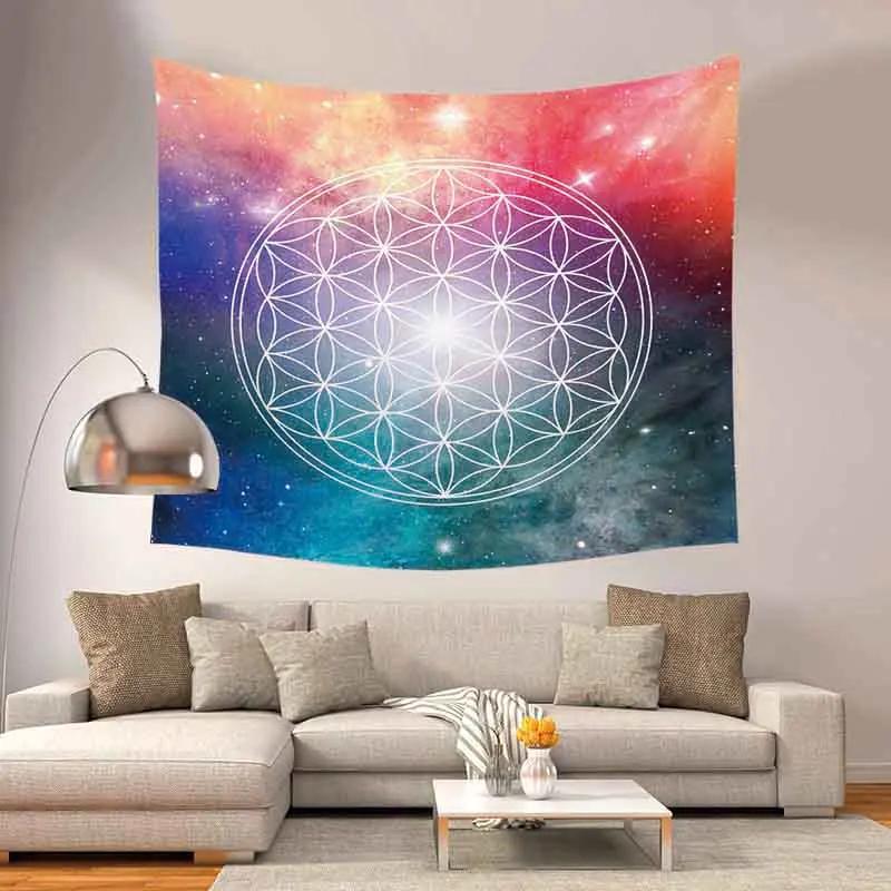 Tapestry Bedspread Yoga Mat Blanket Colorful Mandala   Home Decor Wall Hanging