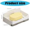Plastic Soap Holder For Shower Drainage Practical Bathroom Counter Storage Rack Sponge Holder with Draining Tray