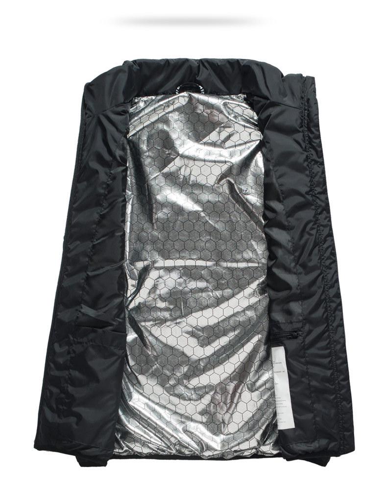 Men's Four-Zone Graphene Heated Vest with Stand-up Collar and USB Smart Temperature Control