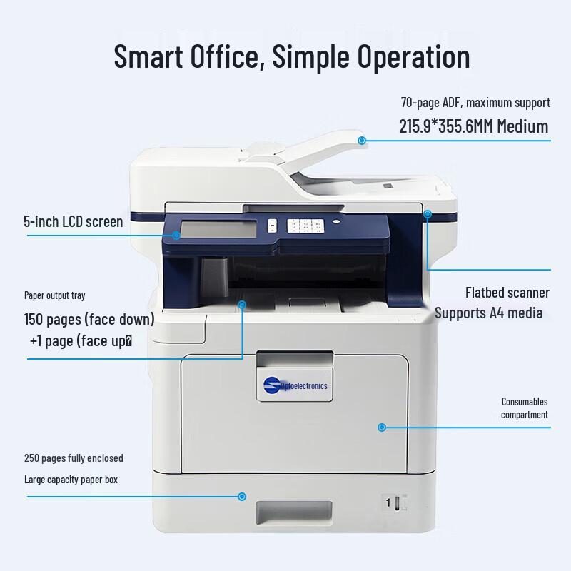 Guangdiantong MP3109CDN Color Laser Multifunction Printer CN plug (adapter included)