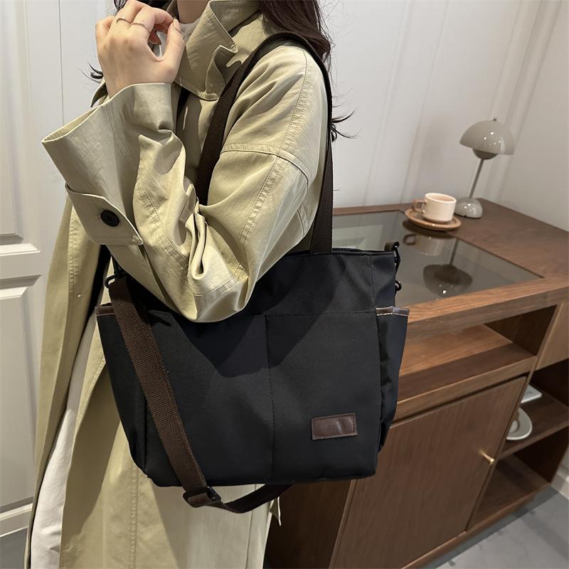 New Fashi Women Canvas Crossbody Bag Large Capacity Shoulder Bags Casual Tote Comfortable and Versatile Texture Storage Bags