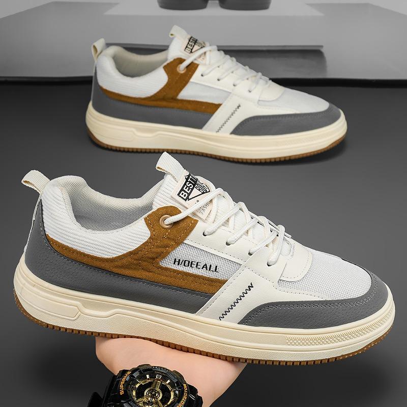 Men's shoes new sports and leisure board shoes summer non-slip and wear-resistant men's versatile low-top trendy mesh shoes breathable