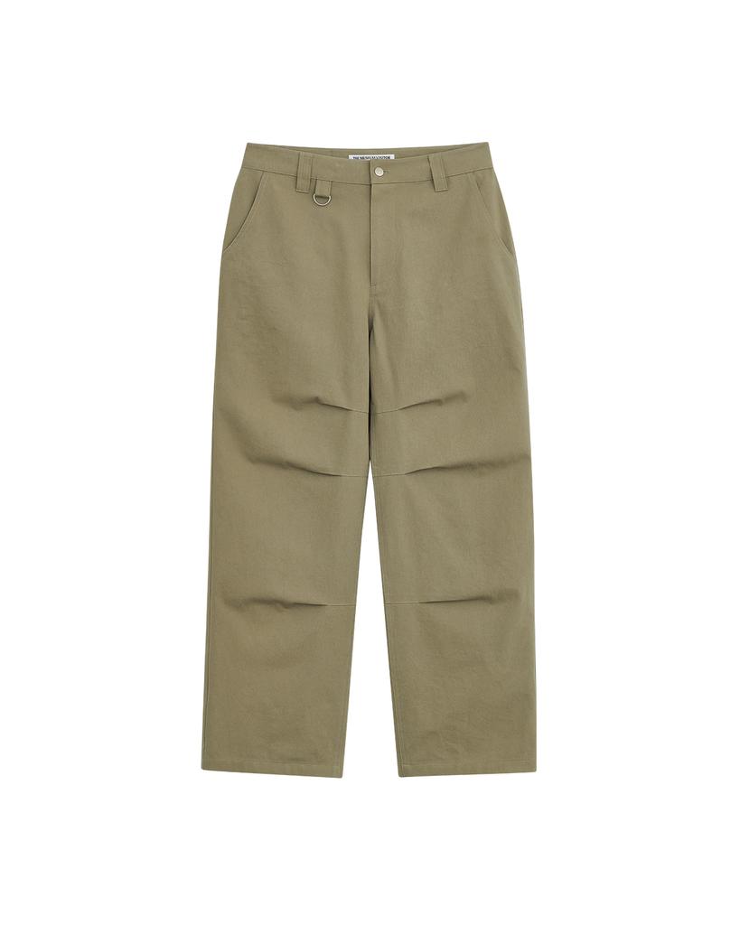 THEMUSEUMVISITOR Argyle Embroidered Regular Chino Pants (Beige)