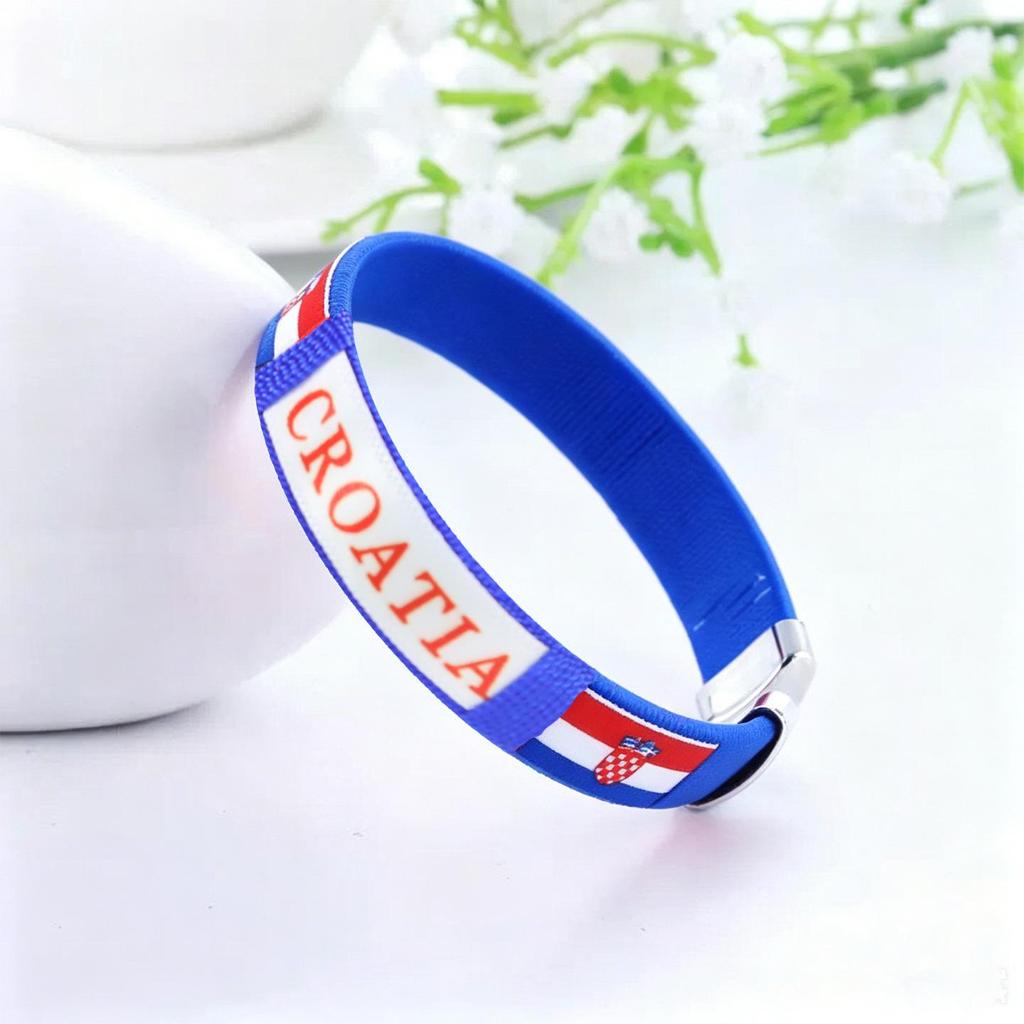 Handwoven USA-Canada-Mexico 2026 World Cup Team Bracelet - Football Fan Souvenir
