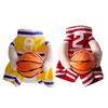 Dog Basketball Player Costume Funny Outfit with 3D Ball Cute Pet Basketball Apparel for Cosplay Photoshoot Festive Costume