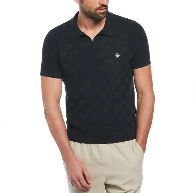 

Original Penguin Jacquard Jonny Collar поло с короткими рукавами M