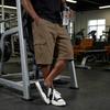 Men Drawstring Waist Relaxed Fit Cargo Shorts Multiple Pocket Casual Knee Length Shorts for Outdoor and Daily Wear