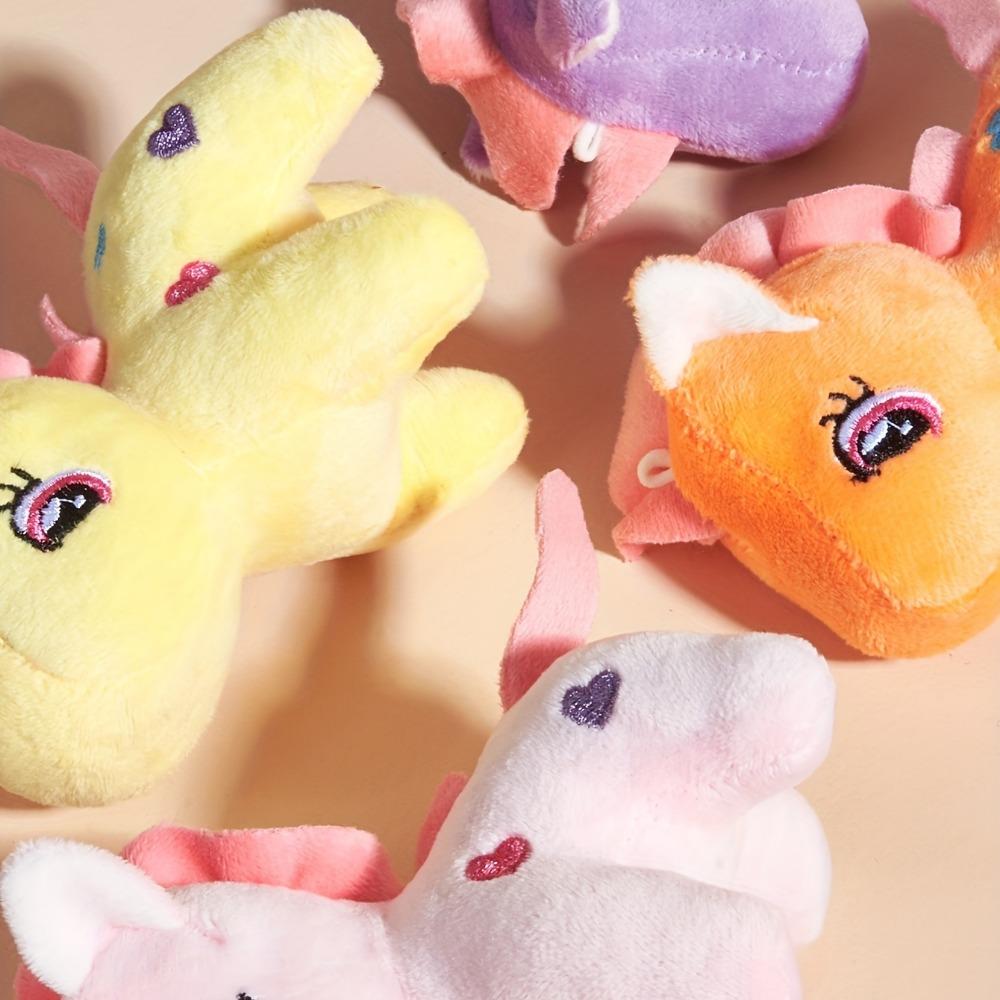 Unicorn Dolması Hayvanlar Mini Peluş Oyuncak Anahtarlık Küçük Peluşlar Çocuklar Kızlar Erkekler İçin Sırt Çantası Süsleri Kolye Anahtarlık