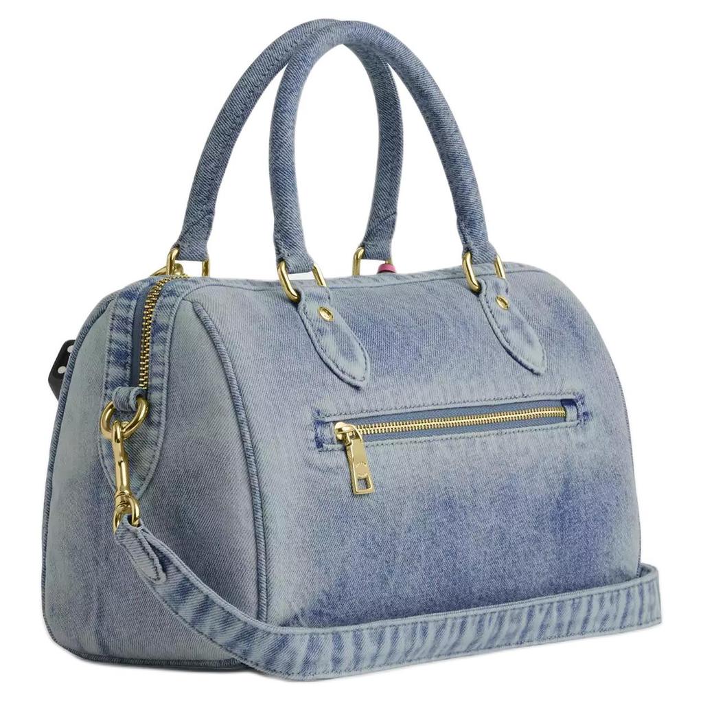 Coach Bolso de Hombro de Mezclilla con Colgante de Logo Rowan para Mujer Color Índigo Claro CDY74-IMNIM