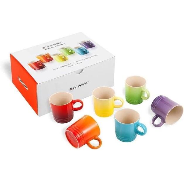 Чашки Le Creuset Rainbow III 350 мл, 6 предметов (79114358359030)
