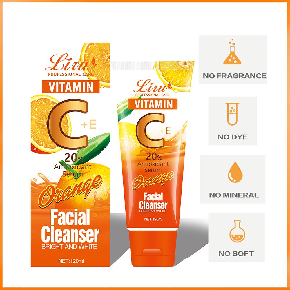 Cheap Liru Facial Cleanser Natural Organic Oil Control Vitamin C Deep