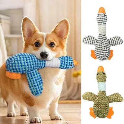 Dog Teething Toy Wild Goose Chew Toy Mental Stimulation Dog Toy Tough Fabric Puppy Teething