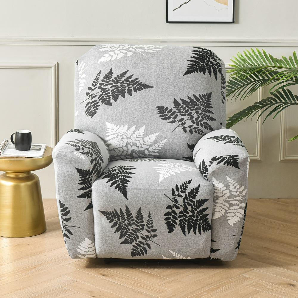 Elastic All-inclusive Sofa Recliner Cover, Printed Four-season Universal Function Single Sofa Cover