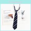 Kids Tie With Striped Badge Pattern For School Uniforms And Casual Wear