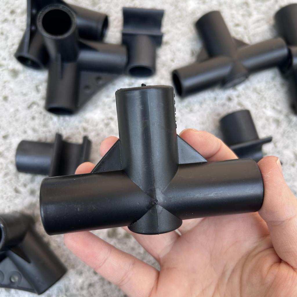 4/6pcs 20mm Gardening Pillar Connector, Greenhouse Frame Connector, Plant Bracket, Garden Tools Essential